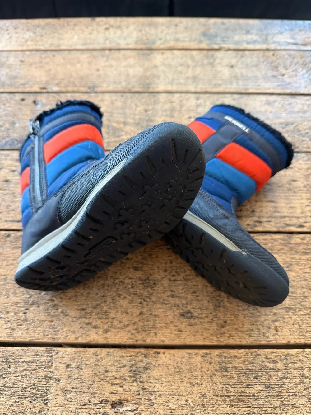 Merrell Kids' Blue and Red Insulated Winter Boots